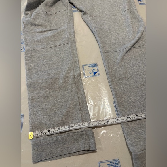 H&M Gray Jogger Sweatpants Black Zipper Pockets Moto style knees Medium - Picture 10 of 10